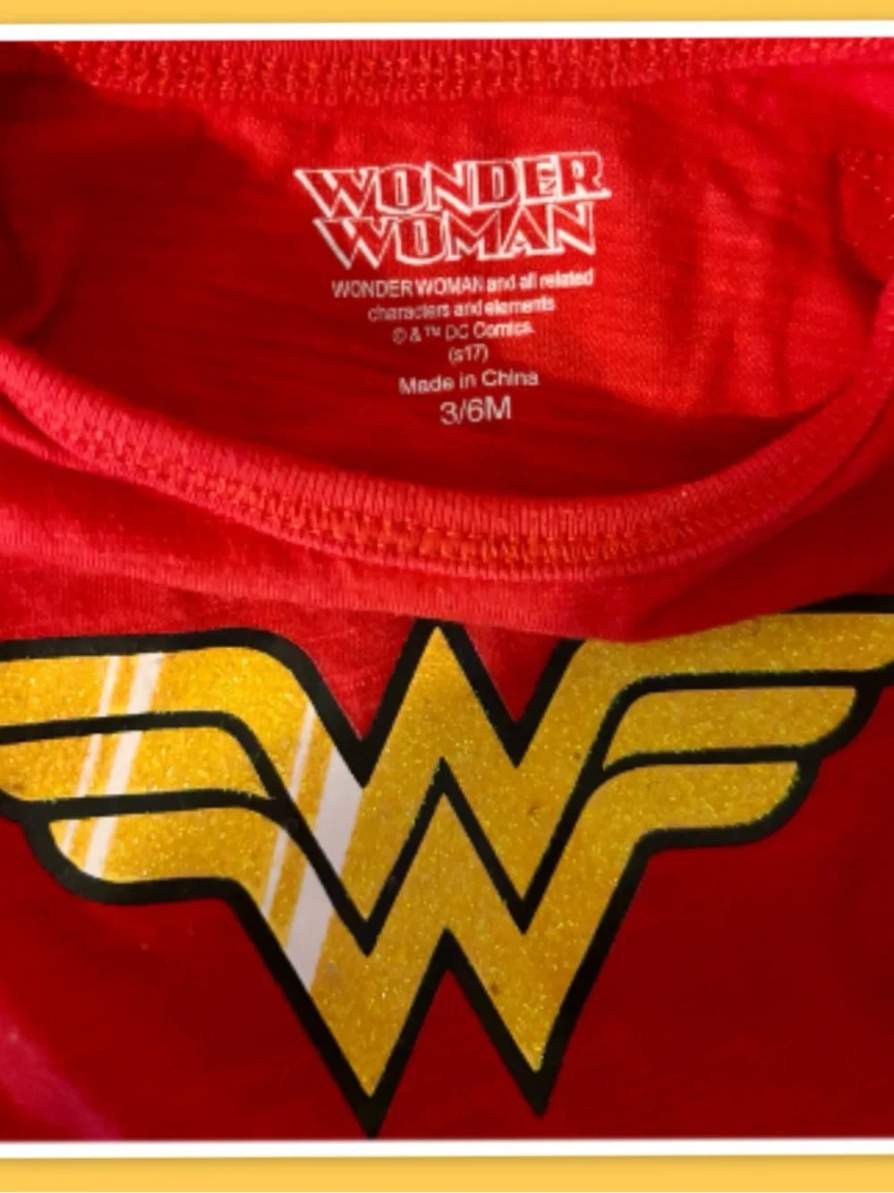 DC Comics Wonder Woman Baby Bodysuit